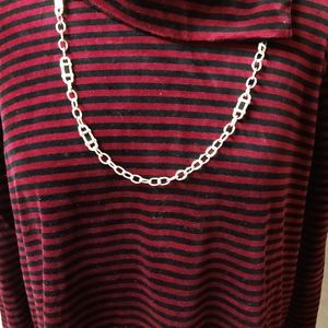 Black and silver necklace